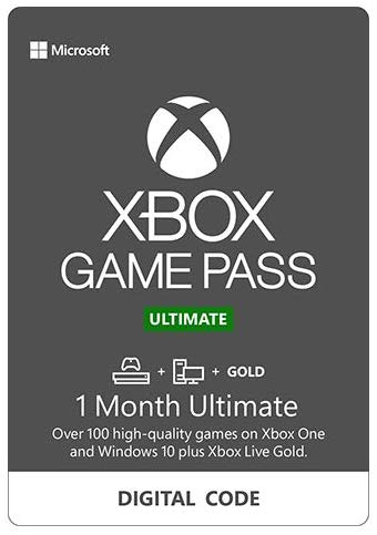 Xbox Game Pass Ultimate 1 Month Membership Card Global
