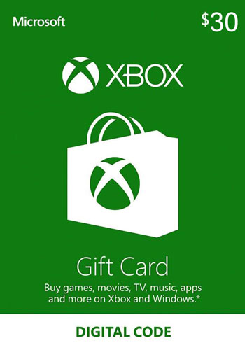 Xbox Live $30 USD Gift Card US
