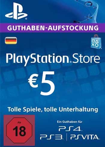 PlayStation Network 5 EUR  PSN Gift Card DE, CDKEver.com
