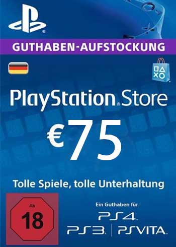 PlayStation Network 75 EUR  PSN Gift Card DE