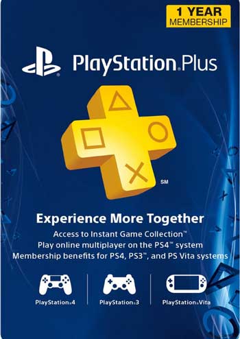 PlayStation Plus 1 Year Membership Card US