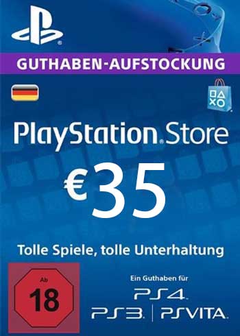 PlayStation Network 35 EUR  PSN Gift Card DE, CDKEver.com