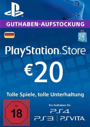 PlayStation Network 20 EUR  PSN Gift Card DE, CDKEver.com