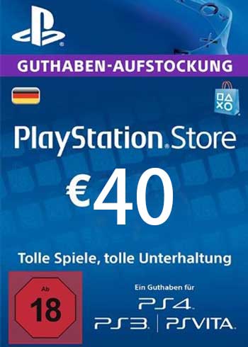 PlayStation Network 40 EUR  PSN Gift Card DE