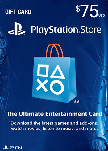 PlayStation Network $75 USD PSN Gift Card US, CDKEver.com