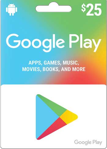 Google Play 25 USD Gift Card US