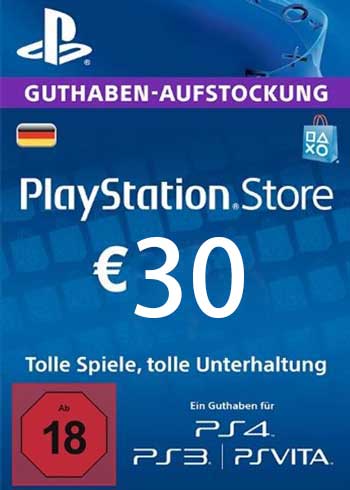 PlayStation Network 30 EUR  PSN Gift Card DE, CDKEver.com