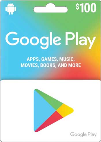 Google Play 100 USD Gift Card US