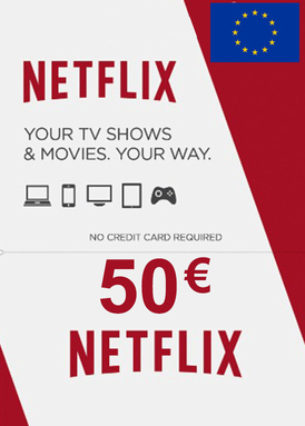 Netflix 50 EUR Gift Card EUROPE, CDKEver.com