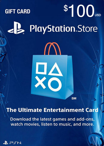 PlayStation Network $100 USD PSN Gift Card US, CDKEver.com